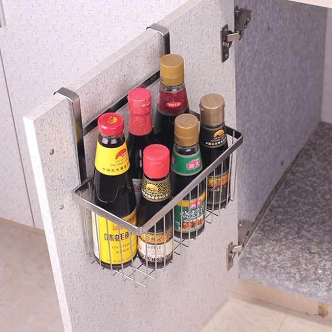 LUANT Over The Bathroom Shower Door Caddy Hanging Storage Organizer Baskets, Bathroom Over the Door Shower Caddy for Shampoo, Conditioner, Soap,2PCS
