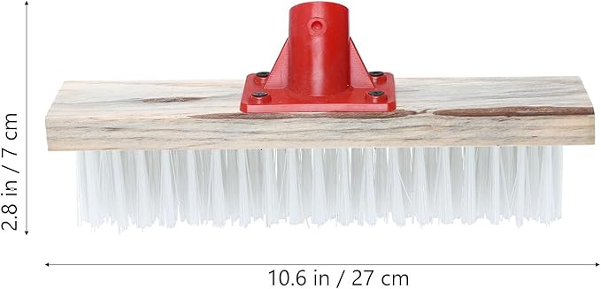 Nylon Wire Brush Head with Stiff Bristles, Floor Cleaning Tool Replacement for Moss Removal and Multi-Purpose Scrubbing, Suitable for Outdoor Patio and Indoor Floor Cleaning