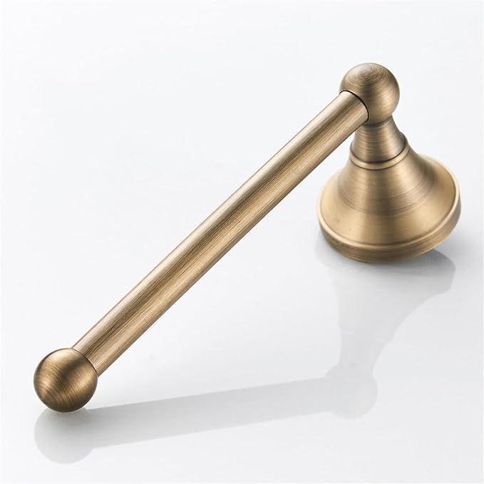Flybath Toilet Paper Holder Without Cover Antique Brass Bathroom Tissue Roll Bar Wall Mounted, 20 cm / 7.87 inches, Brushed Bronze