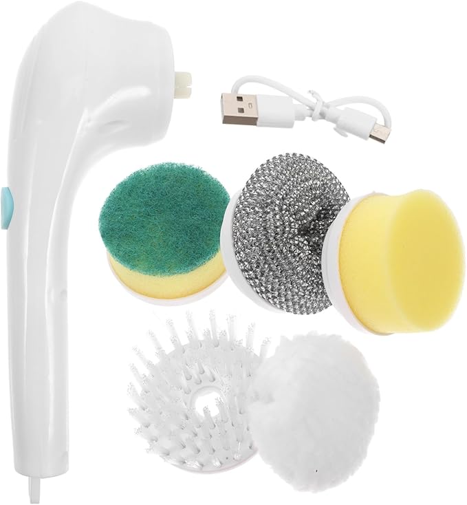 Cordless Bathroom Kitchen Cleaning Brush Electric Shower Sink Scrubber Multi-Function Tile Cleaner