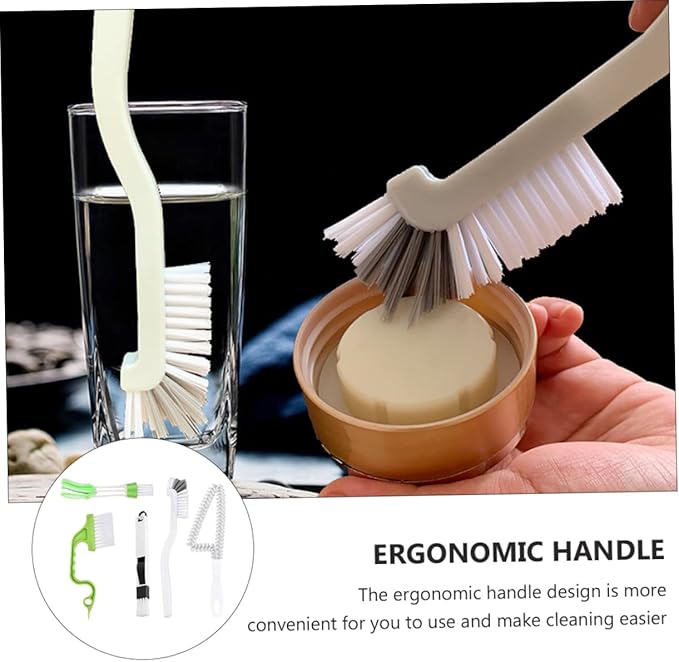 5pcs Cleaning Brush Grout Cleaner for Tile Floors Household Cleaning Tool Dish Scrubber Scrub Brushes