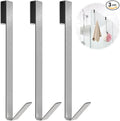 Linone 10 in Shower Door Hooks, Towel Hooks for Bathrooms, Shower Hooks for Towels, Heavy Duty Drilling-Free Extended Over Door Towel Hooks for Frameless Glass Shower Door, 3 Pack