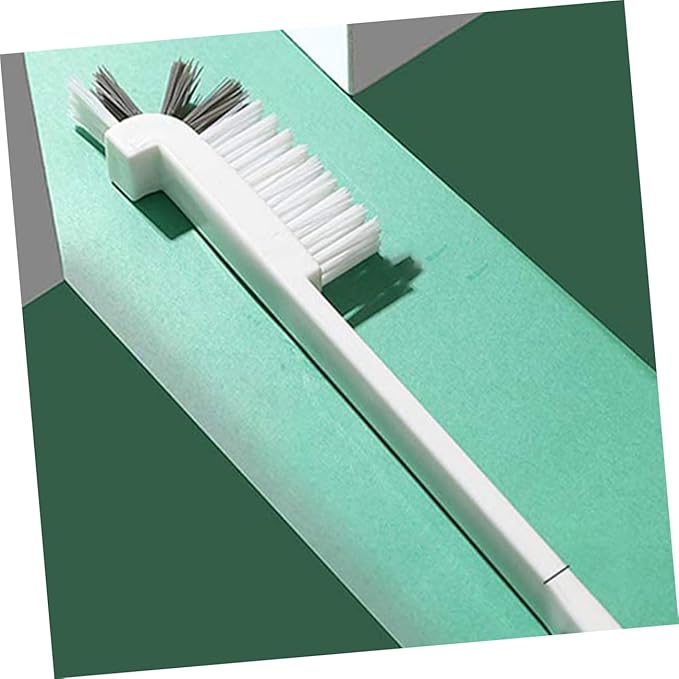 PartyKindom 4pcs Bathroom Kitchen Cleaning Brushes Scrub Brush Grout Cleaner Dish Sink Scrubber Tile Long Handle Double Head Design