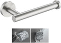Toilet Paper Holder Brushed Nickel, Angle Simple SUS304 Stainless Steel Bathroom Toilet Paper Roll Holder Wall Mount