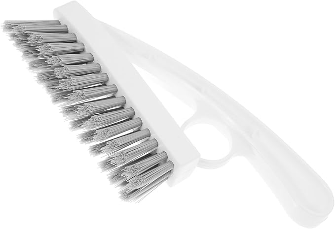 Toyvian Heavy Duty Bathroom Grout Scrubber Brush with Stiff Bristles, Triangle Corner Tile Cleaning Brush for Shower and Toilet Floor Deep Cleaning, No Dead Angle Tile Scrubber for Home