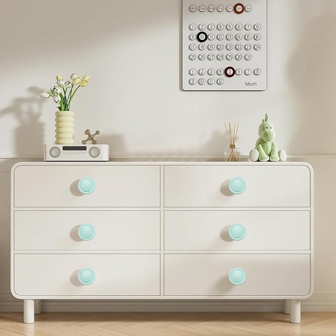 Ravinte 20 Pack 1-1/4 inch Kitchen Cabinet/Drawer/Dresser Knobs Green Zinc Drawer Pulls/Handles