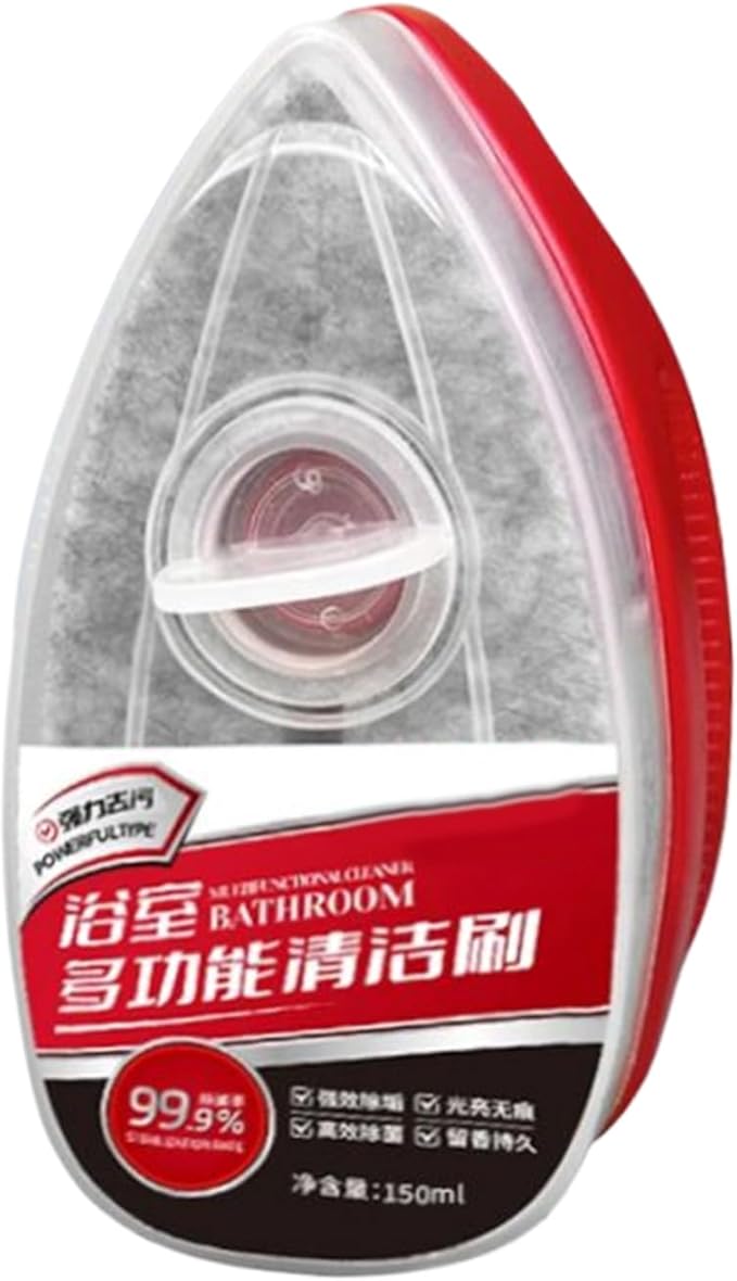 Bathroom Cleaner Brush, Ergonomic Design, 150ml, Kitchen Sink Scrubber, Home Maintenance Brush, Effective Cleaning, for Wall, Sink, Toilet, Kitchen Daily, Apartment, Home, Hygiene, Maintenance