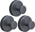2026 Suction Cup Hooks for Shower, Towel, Home Storage, Window, Bathroom, Wreath, Kitchen, Glass Door, Mirror, No-Drill Removable Heavy Duty up to 15 lbs Hook Holder (3 Pack, Matte Black)