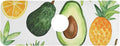 Cartoon Green Avocados Pineapples Kitchen Sink Splash Guard Faucet Mat Diatomite Absorbent Pad for Bathroom RV 14.7x5.4in 1PCS water