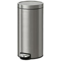 mVm 8 Gal Trash Can, Kitchen Trash Can with Lid, Tall Garbage Can for Home Room Office(Gray)