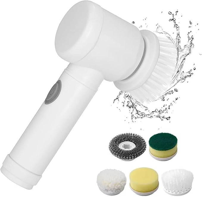 Multi-Functional Electric Cleaning Brush for Kitchen and Bathroom - Wireless Handheld Power Scrubber for Dishes, Pots, and Pans