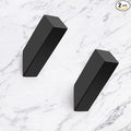 NINETREX Black Towel Hooks Matte Black Robe Hook, Modern Towel Hooks SUS 304 Stainless Steel Heavy Duty Wall Hooks Waterproof for Bathroom Bedroom Entryway Coat mudroom Garage, Wall Mounted 2 Pack