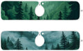 2 PCS Kitchen Sink Splash Guard 23.6 Inch Faucet Mat for Kitchen Sink Bathroom Sink Faucet Absorbing Drip Drain Mat Pad Microfiber Soft Washable Green Mountain Forest Trees