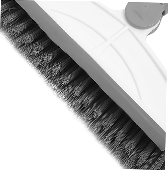 GLEAVI Rotatable Shaped Long Handle Scrub Brush for Bathroom and Floor Cleaning Stiff Bristles for Tile Grout Shower Kitchen Garage Wet and Dry Use Extension Handle for Comfortable Reach