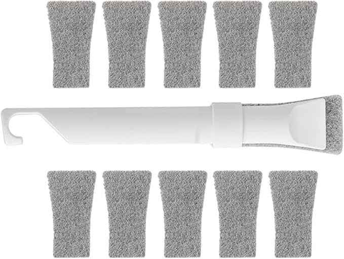 TOYANDONA Multi-Function Small Cleaning Brushes Set with Scraper, Hard Bristle Crevice and Grout Scrubber for Kitchen Sink, Bathroom Tile, Car Vent, and Sliding Door Track Cleaning – 10