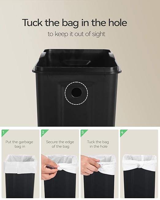 Small Bathroom Trash Can with 15 Garbage Bags,2.6 Gallon Stainless Steel Garbage Can with Lid Soft Close,Small Trash Bin for Bathroom,Kitchen,Home Office,Almond Yellow