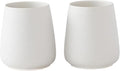 Speckled White Toothbrush Holder Set - 2Pcs Bathroom Ceramic Tooth Brushing Holders, Toothbrush Cup, Toothpaste Organizer for Countertop, Makeup Brush Holder, Pen Holder for Home Desktop Storage