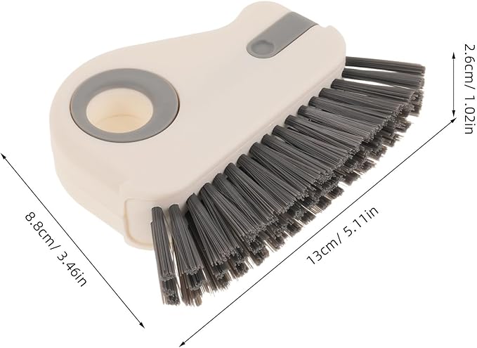 BETOOKY 2PCS Window Grout Brush: Crevice Cleaning Brush - Hard Bristle Gap Cleaner Tool for Tight Groove Kitchen Bathroom Sliding Shower Door Faucets Corners