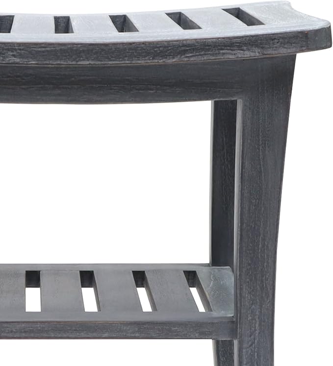 Weathered Genuine Teak Bench