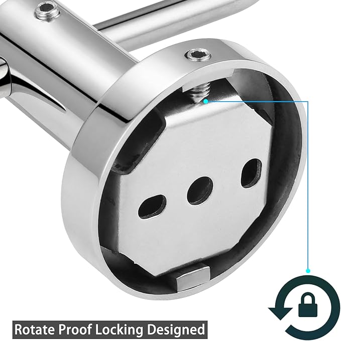Toilet Paper Holder, Premium 304 Stainless Steel Paper Towel Holder, Toilet Paper Roll Dispenser Bathroom 5.5" TP Holder for Kitchen Washroom (Chrome)