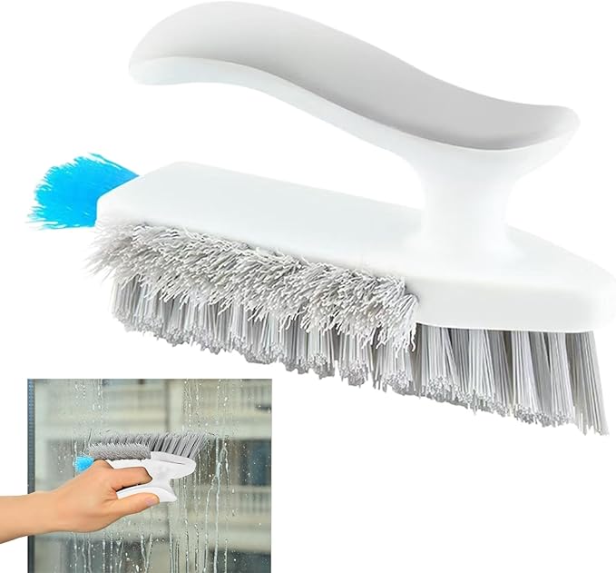 Crevice Cleaning Brush - Narrow Scrubber | with Ergonomic Handle Narrow Cleaning Brush | for Shower Kitchen Floor Tub Grout Household Countertop