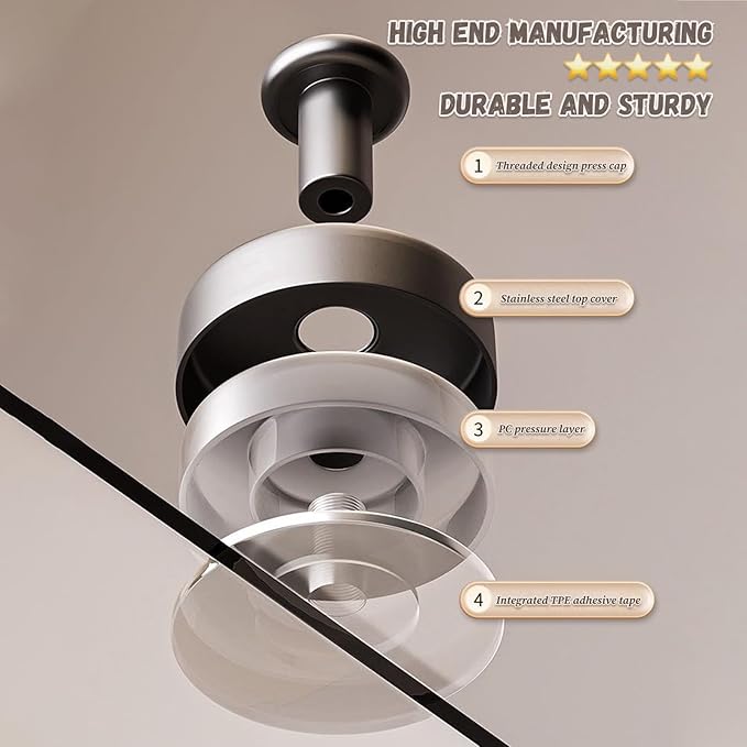 Towel Hooks for bathrooms - Stainless Steel Suction Cup Hooks Strong Adhesive Bathroom Hanger No Drill, Waterproof Wall Hooks for Shower, Kitchen, Window,Tile,Board,Glass,Marble,Metal (2 Set)