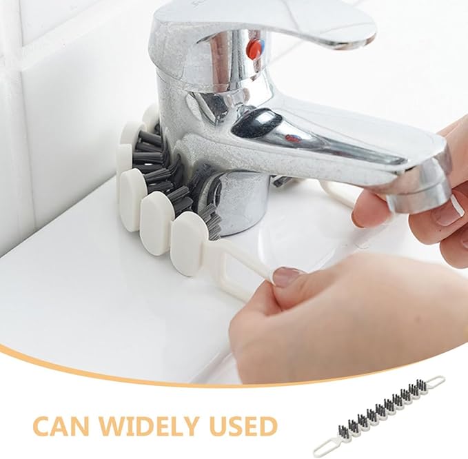 Zerodeko 2pcs Bendable Cleaning Brush for Gaps and Crevices, Multi-use Kitchen and Bathroom Tool with Flexible Handle for Dead Corners and Drain Cleaning