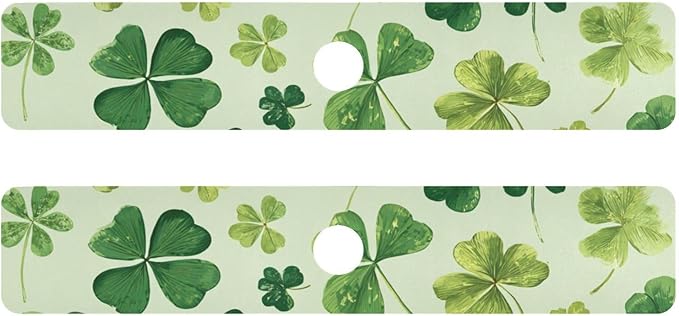 Green Natural St Patrick Clovers Kitchen Sink Splash Guard Faucet Mat Diatomite Absorbent Pad for Bathroom RV 30x5.4in 1PCS water