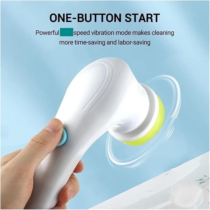 Fit for 5-in-1 Wireless Electric Cleaning Brush - Multifunctional Tool for Bathroom & Kitchen Cleaning
