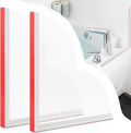 2 Pack Shower Splash Guard, Shower Corner Water Guard Bathtub Water Splash Guards to Keep Water in Tub Waterproof Self-Adhesive Shower Corner Silicone Clear Shower Blocker for Washbasin, Tubs, Sinks