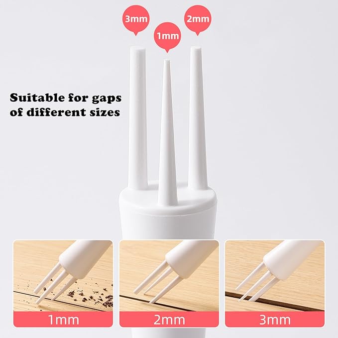 Multifunctional Gap Cleaning Brush – Stiff Bristle Grout Scrub Tool for Kitchen Tile Floors, Bathroom Crevices & Window Tracks, White