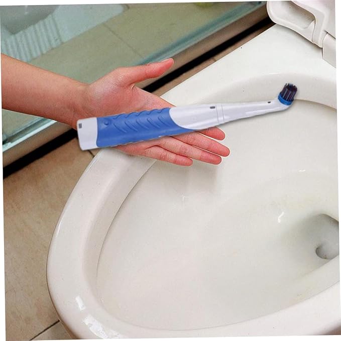 Reveal Power Scrubber Electric Cleaning Brush with 4 Brush Heads for Tub Kitchen Blue..