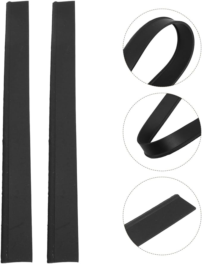 2pcs Window Squeegee Replacement Rubber Strips Water Wiper Blades for Glass Cleaning and Maintenance Easy Install Squeegee Refills for Window Cleaning