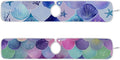 2 PCS Kitchen Sink Splash Guard 30 Inch Faucet Mat for Kitchen Sink Bathroom Sink Faucet Absorbing Drip Drain Mat Pad Microfiber Soft Washable Watercolor Mermaid Scales Starfish