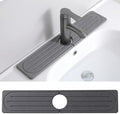 Faucet Mat 19.6 X 3.9 inch Kitchen Bathrooms Sink Faucet Mat Grey Absorbent Stone Diatomite Sink Draining Drying Tray