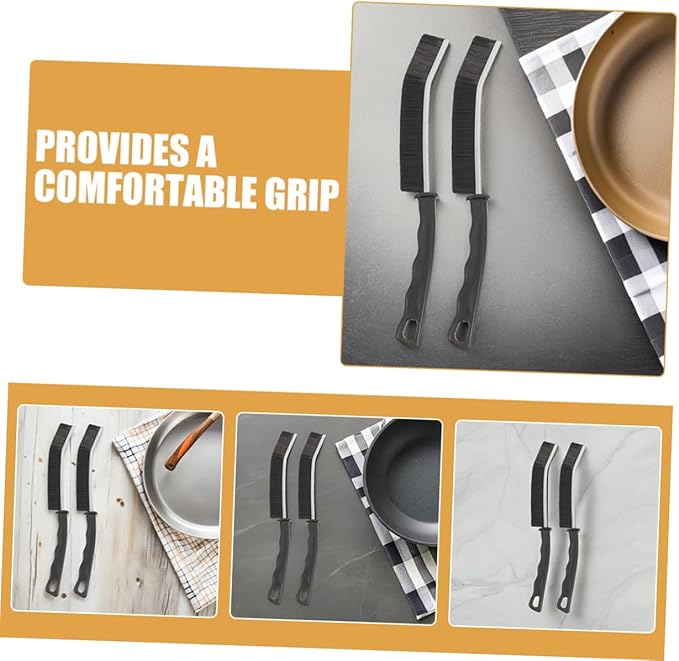 Cabilock 10pcs Multi-Purpose Hard Bristle Crevice Brushes Cleaning for Deep Cleaning Narrow Gaps Grout and Reach Areas Kitchen and Bathroom