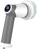 DAESUNG Electric Spin Scrubber, Cordless Power Scrubber & Electric Cleaning Brush with 7 Replaceable Heads, Dual Speed IPX7 Waterproof Handheld Cleaning Scrubber for Bathroom, Shower & Tile
