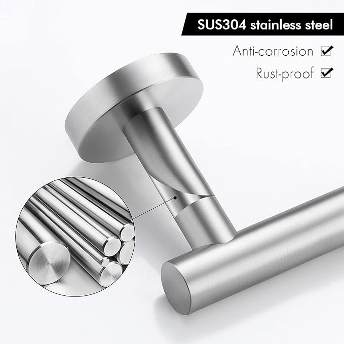 KES Toilet Paper Holder Wall Mount for Bathroom SUS304 Stainless Steel Brushed Finish, A2175S12-2