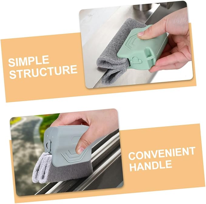 3pcs Window Groove Cleaning Brush Set for Crevice and Grout Scrubbing Household Track Cleaner Tools for Small Spaces and Door Frame Maintenance