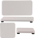 Set of 4 Water Absorbent Diatomite Coasters, Diatomaceous Earth Kitchen Soap Dish, Bathroom Trays, Water Absorbing Stone Used for Hand Soaps & Plants & Toiletries in The Modern Home