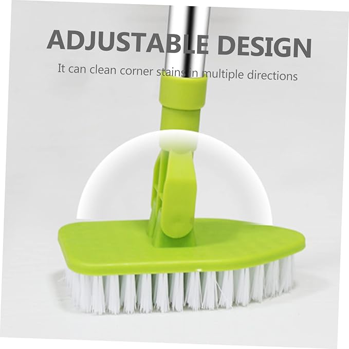 Didiseaon Long Handle Cleaning Brush Toilet Floor Grout Brush Material Extension-Type Bathroom