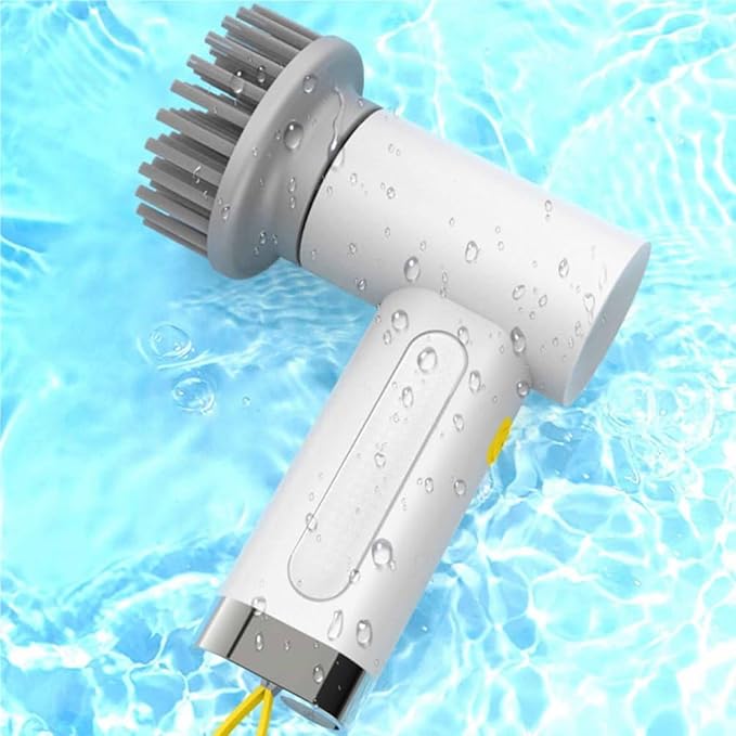 3000mAh 4 in 1 Electric Cleaning Brush, USB Rechargeable Handheld Rotary Scrubber with 4 Brush Heads 2-Speed Speed Adjustment for Cleaning Sink, Stove,Corner