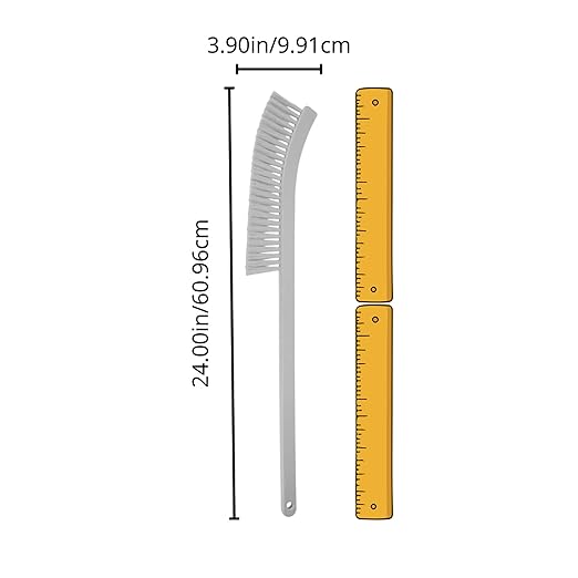 SPARTA Plastic Narrow Radiator Brush for Dusting Between Radiators, Vents, And Ducts, 24 Inches, Black