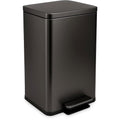 SIMPLI-Magic 13.2 Gallon (50L) Step Trash Can – Kitchen Garbage Can with Slow-Close Lid – Odor Control, Hands-Free, Easy to Clean, Brushed Stainless Steel