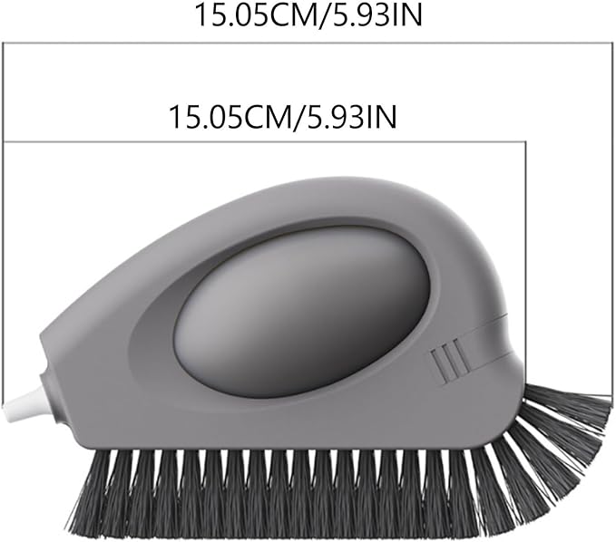 2 in 1 Grooving Cleaning Brush,Window Track Cleaning Tools,Grooving Cleaning Brush Grout Cleaner Tool,Multifunction Window Track Cleaner with Hard and Hidden Scraper, for Sliding Door Track Window (2)