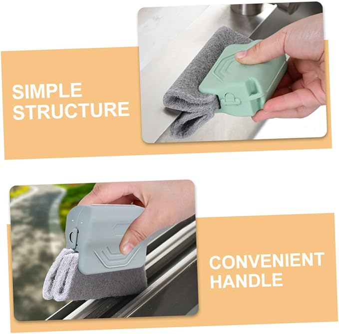 3pcs Window Cleaning Brush Set Crevice Cleaning Brush for Home Window Grout Cleaner