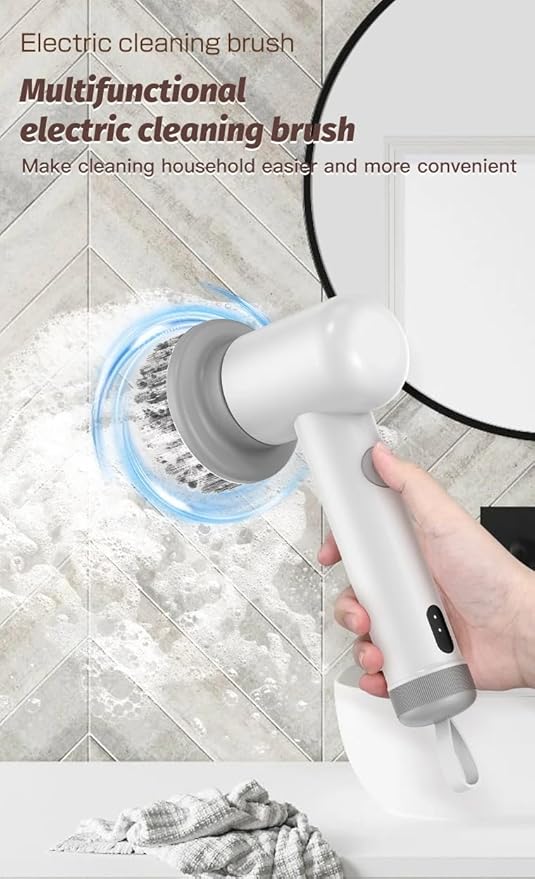 New Wireless Electric Cleaning Brush Housework Kitchen Dishwashing Brush Bathtub Tile Professional Cleaning Brush Labor