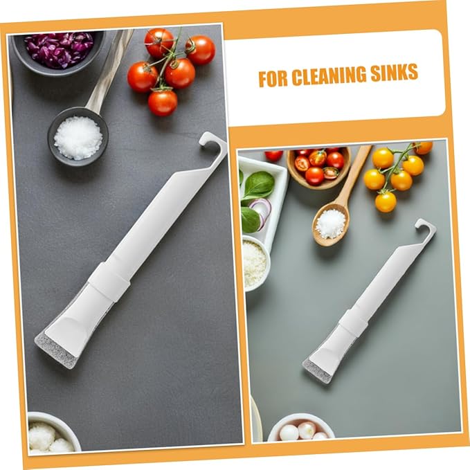 PRETYZOOM 1Set Multifunctional Corner Cleaning Brush with Replaceable Head for Tight Spaces Kitchen Bathroom Grout Sinks Windows and Sliding Door Tracks