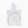 Hymmah Modern Square Tissue Box Cover Holder,Bathroom Accessories Decor Unique Design Tissue Box Cover for Bathroom Vanity Counter Tops Also Great for Bedrooms and Living Rooms