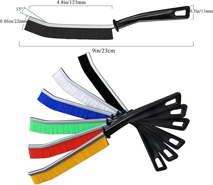 TuTuYa 10PCS Crevice Cleaning Brush Set, Gap Cleaning Brushes for Groove, Window, Gap, Tiles, Bathroom, Faucet, Sink, Stove, Cup ﻿ ﻿ ﻿ ﻿ ﻿ ﻿ ﻿